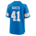 CAdoa D.Lions #41 Gunnar Oakes Blue Team Game Jersey