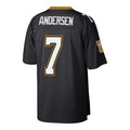 CAdoa NO.Saints #7 Morten Andersen Mitchell & Ness Black Retired Player Legacy Replica Jersey