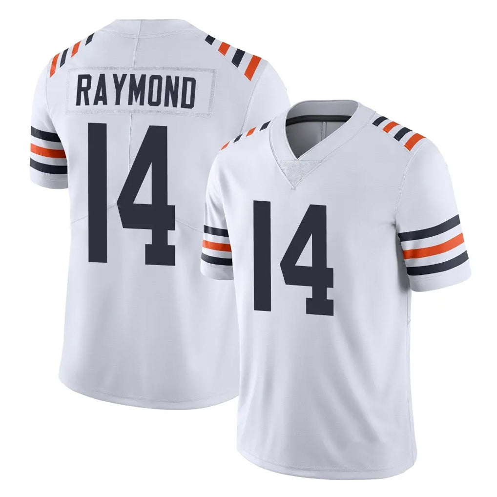 C.Bears #14 Kalif Raymond Player White Classic Vapor Limited Home Game CAdoa Stitched Jerseys