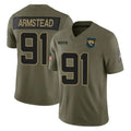 J.Jaguars #91 Arik Armstead Player Olive 2025 Salute To Service Limited Game CAdoa Stitched Jerseys