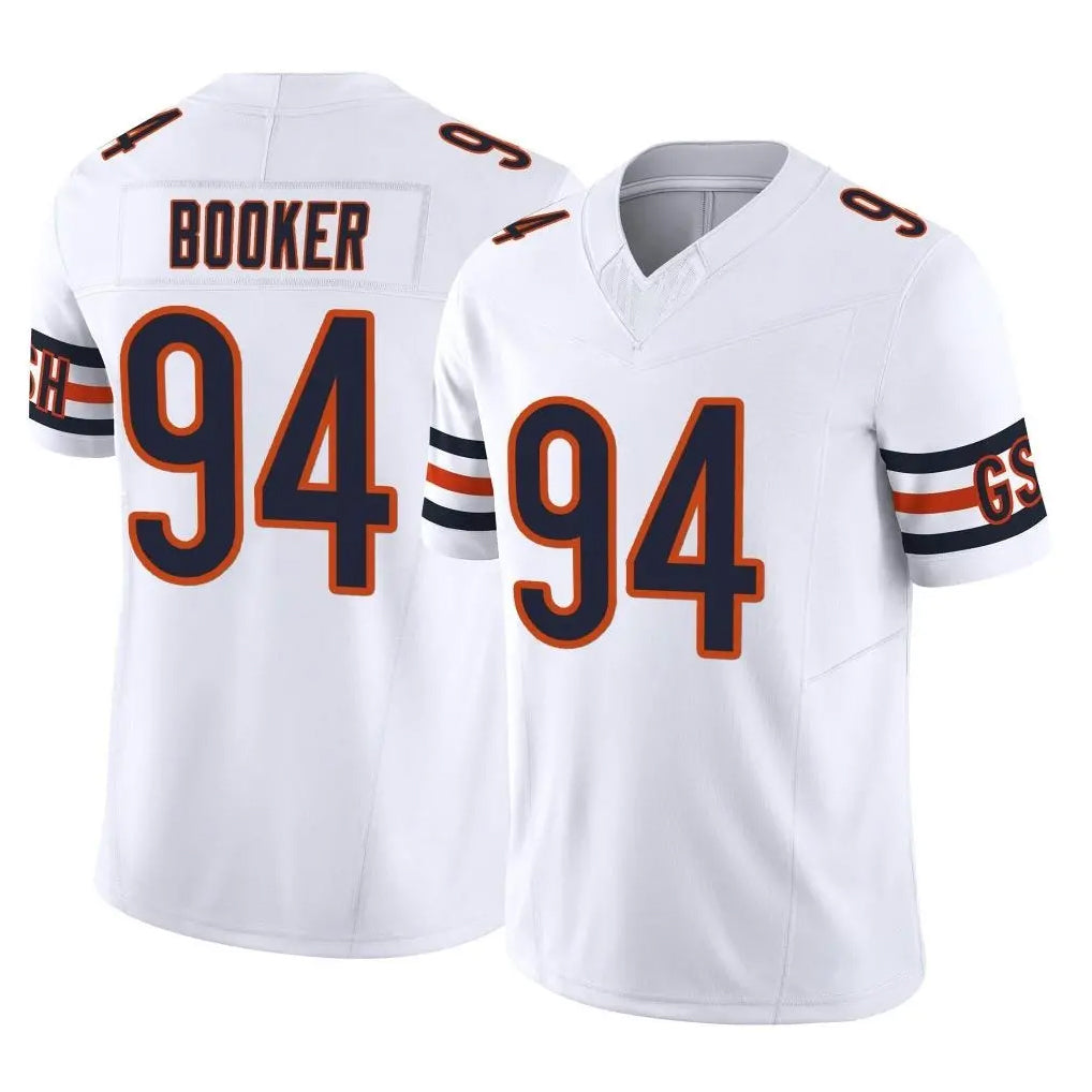 C.Bears #94 Austin Booker Player White Vapor F.U.S.E. Limited Home Game CAdoa Stitched Jerseys