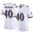 B.Ravens #40 Teddye Buchanan Player White Vapor F.U.S.E. Limited Home Game CAdoa Stitched Jerseys