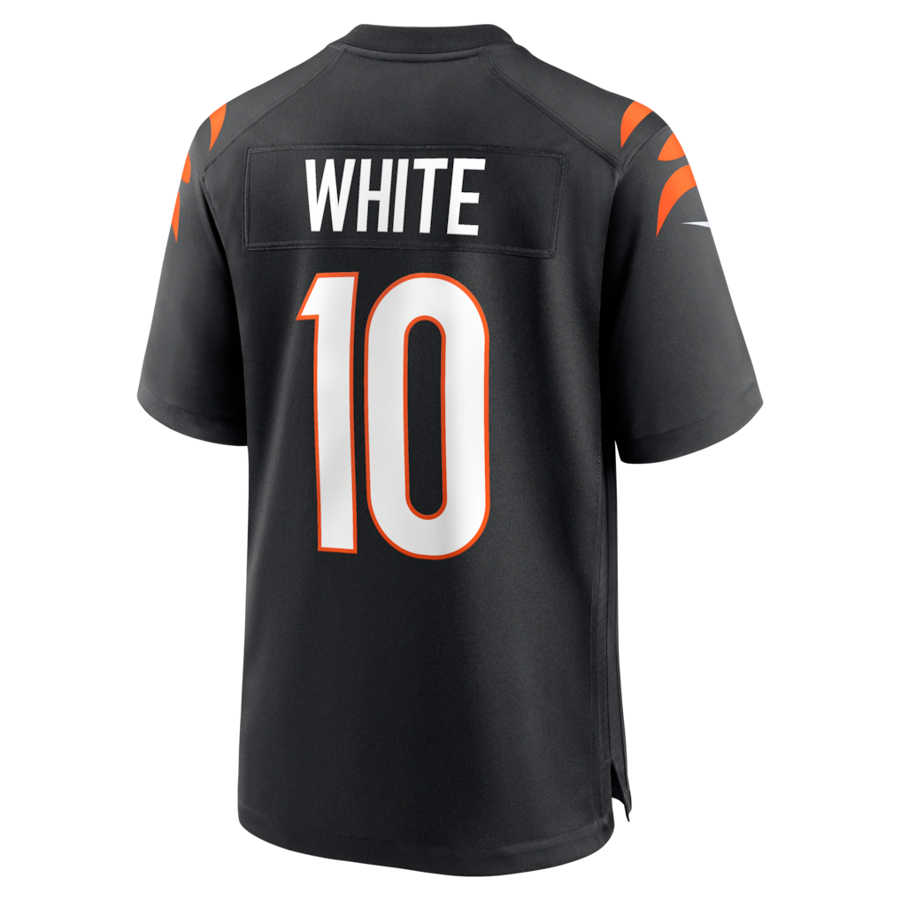 CAdoa C.Bengals #10 Mike White Black Team Game Jersey