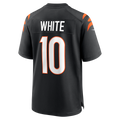 CAdoa C.Bengals #10 Mike White Black Team Game Jersey
