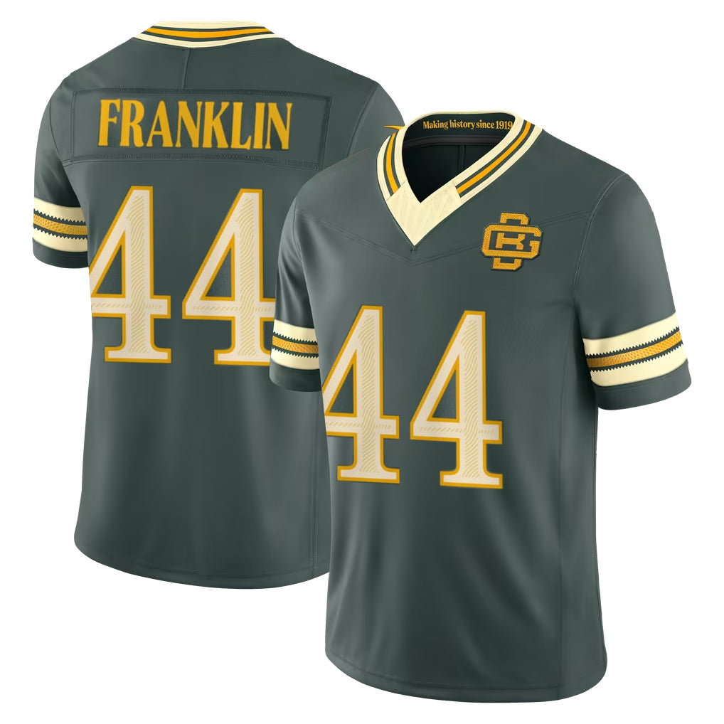 GB.Packers #44 Zaire Franklin Player Green Limited 2026 Rivalries Collection Home Game CAdoa Stitched Jerseys