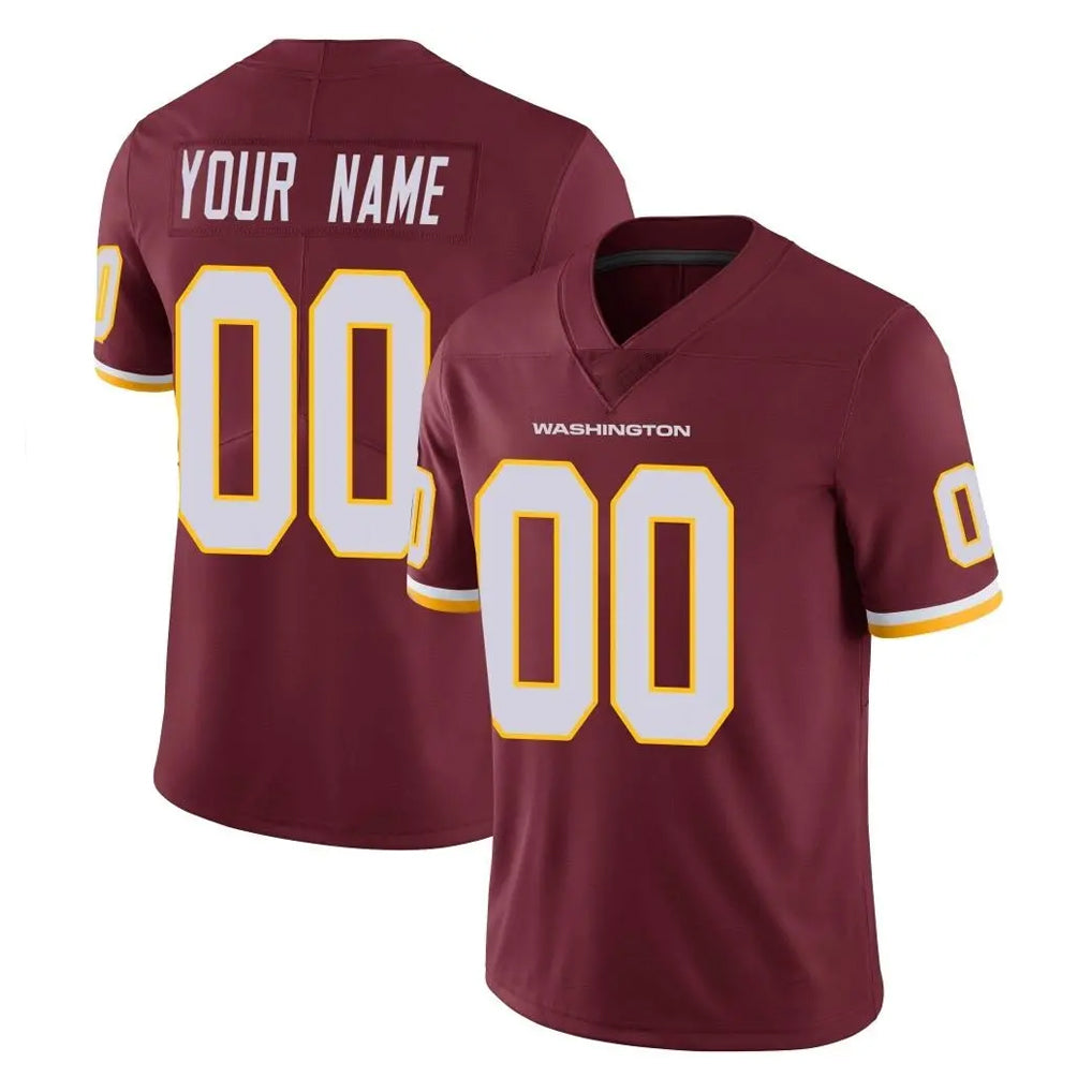 Custom W.Commanders Burgundy Limited Team Color Vapor Untouchable Home Game Any Name & Numbers CAdoa Stitched Jerseys