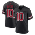A.Cardinals #10 Josh Sweat Player Black Alternate Game CAdoa Stitched Jerseys