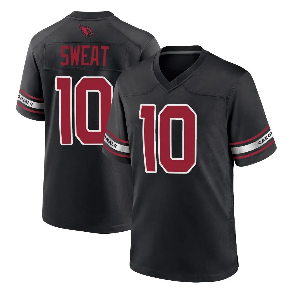 A.Cardinals #10 Josh Sweat Player Black Alternate Game CAdoa Stitched Jerseys