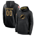 Custom M.Dolphins Black Salute to Service Hoodies Limited Game Any Name & Numbers CAdoa Stitched Jerseys