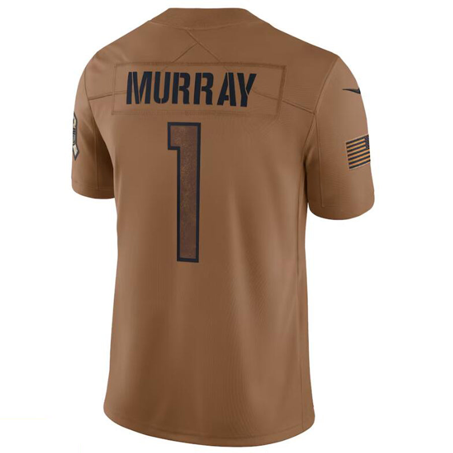 A.Cardinals #1 Kyler Murray Player Brown Limited Salute To Service Game beagls Stitched Jerseys