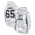 GB.Packers #65 Aaron Banks Player Arctic Camo Salute to Service Hoodies Limited Game CAdoa Stitched Jerseys