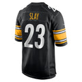 CAdoa P.Steelers #23 Darius Slay Black Team Game Jersey