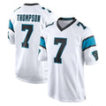 C.Panthers #7 Tre'von Moehrig Player White Game CAdoa Stitched Jerseys