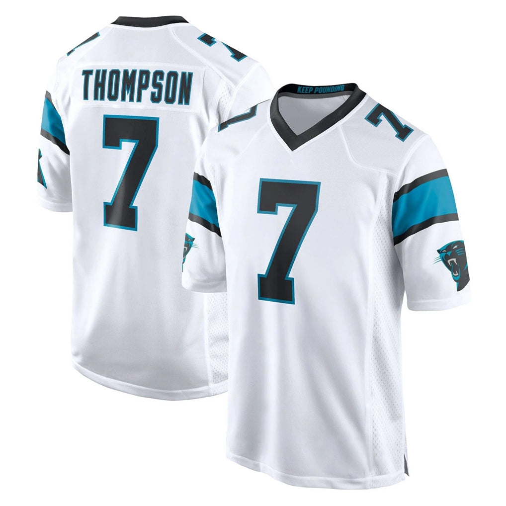 C.Panthers #7 Tre'von Moehrig Player White Game CAdoa Stitched Jerseys