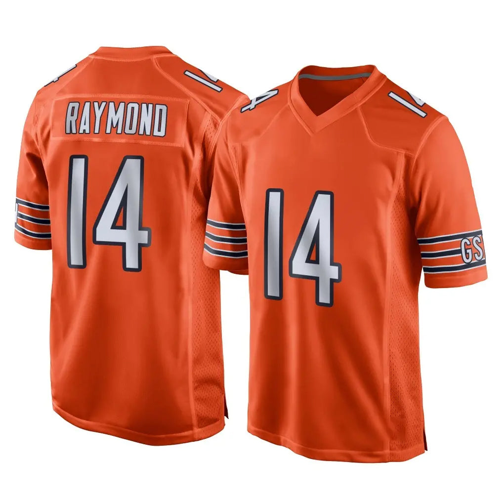 C.Bears #14 Kalif Raymond Player Orange Home Game CAdoa Stitched Jerseys